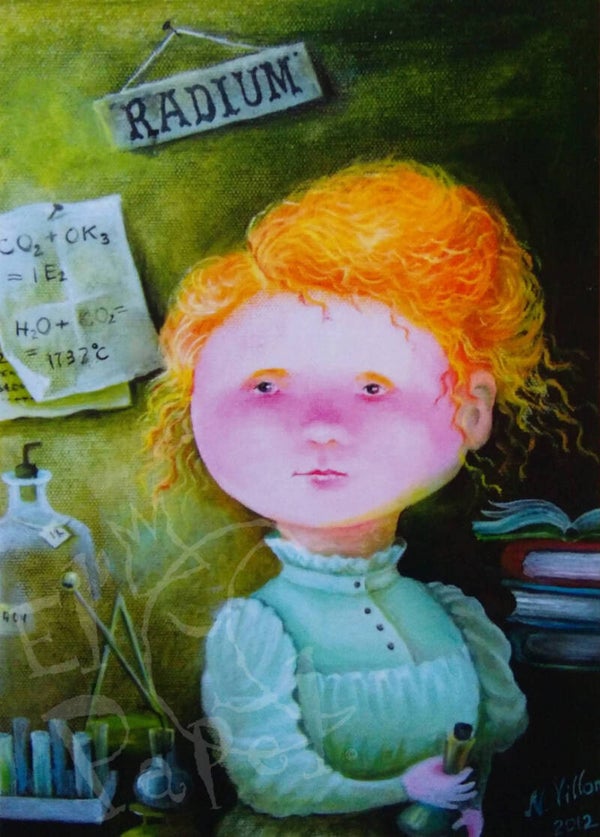 Ansichtkaart 'Madame Curie'