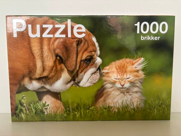 Puzzle - Bulldog/kitten