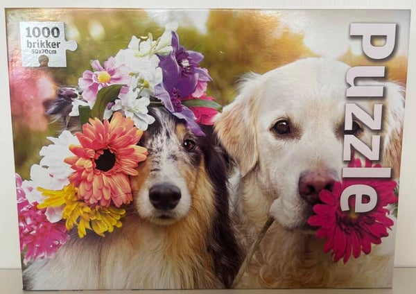 Puzzle - Dogs and flowers