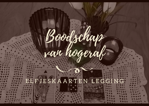 Boodschap van hogeraf met elfjeskaarten en domino's + Chinese astrologie