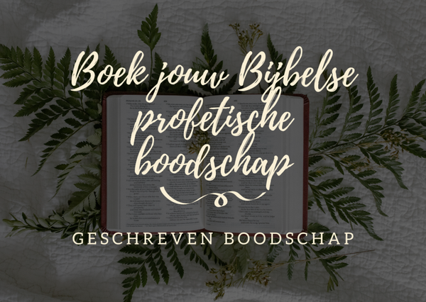 Boek jouw Bijbelse profetische boodschap van de Engelen