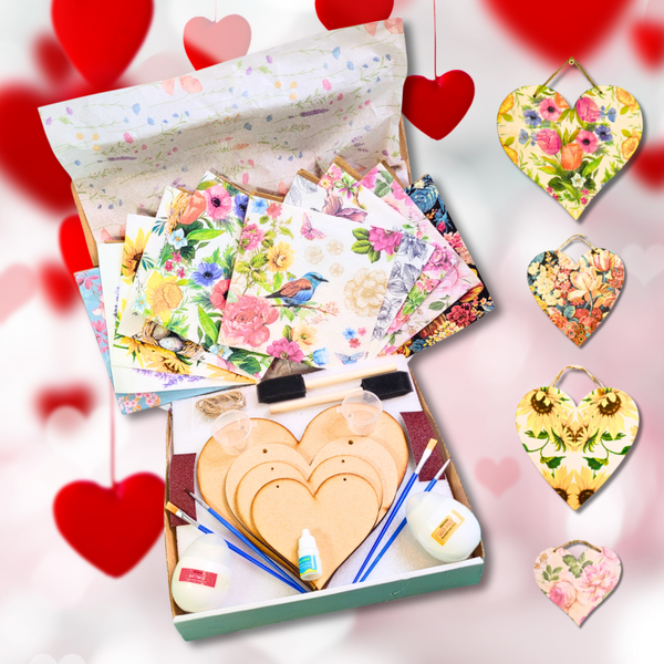 The Art of Hearts decoupage Kit