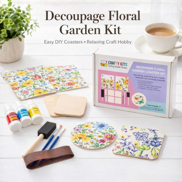 Beginners Decoupage Coaster Kit