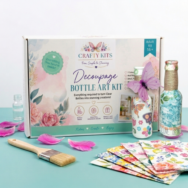 Bottle Art Decoupage Kit