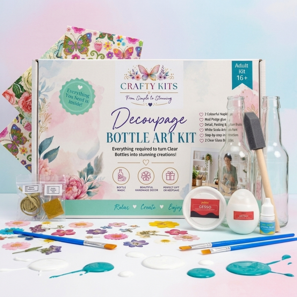 Bottle Art Decoupage Kit Retail