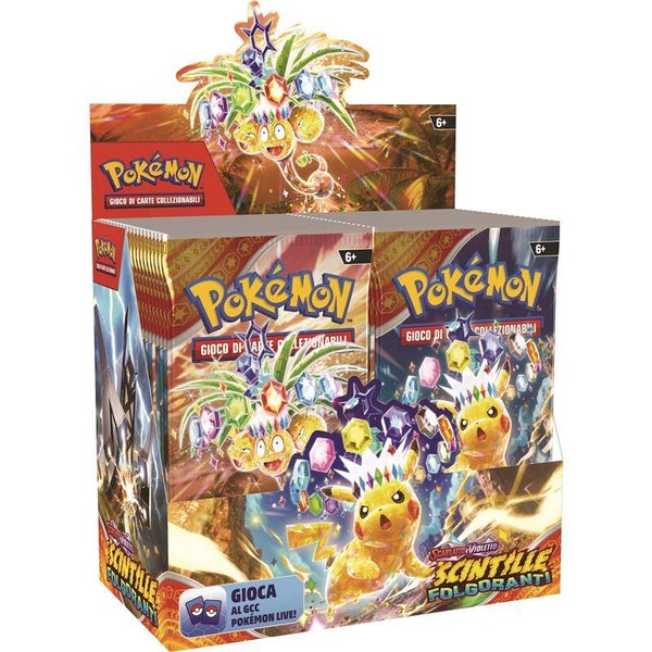 Box Pokemon Scarlatto e Violetto Scintille Folgoranti (36 buste)