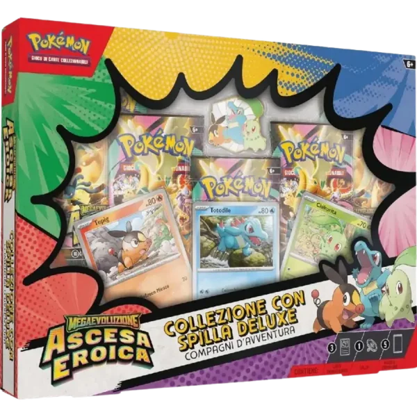 Pokémon Collezione con Spilla Deluxe – Compagni d’Avventura: Ascesa Eroica ITA