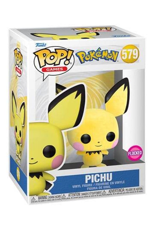 Pokemon POP! Games Vinyl Figure Flocked Pichu *Exclusive Version* 9 cm