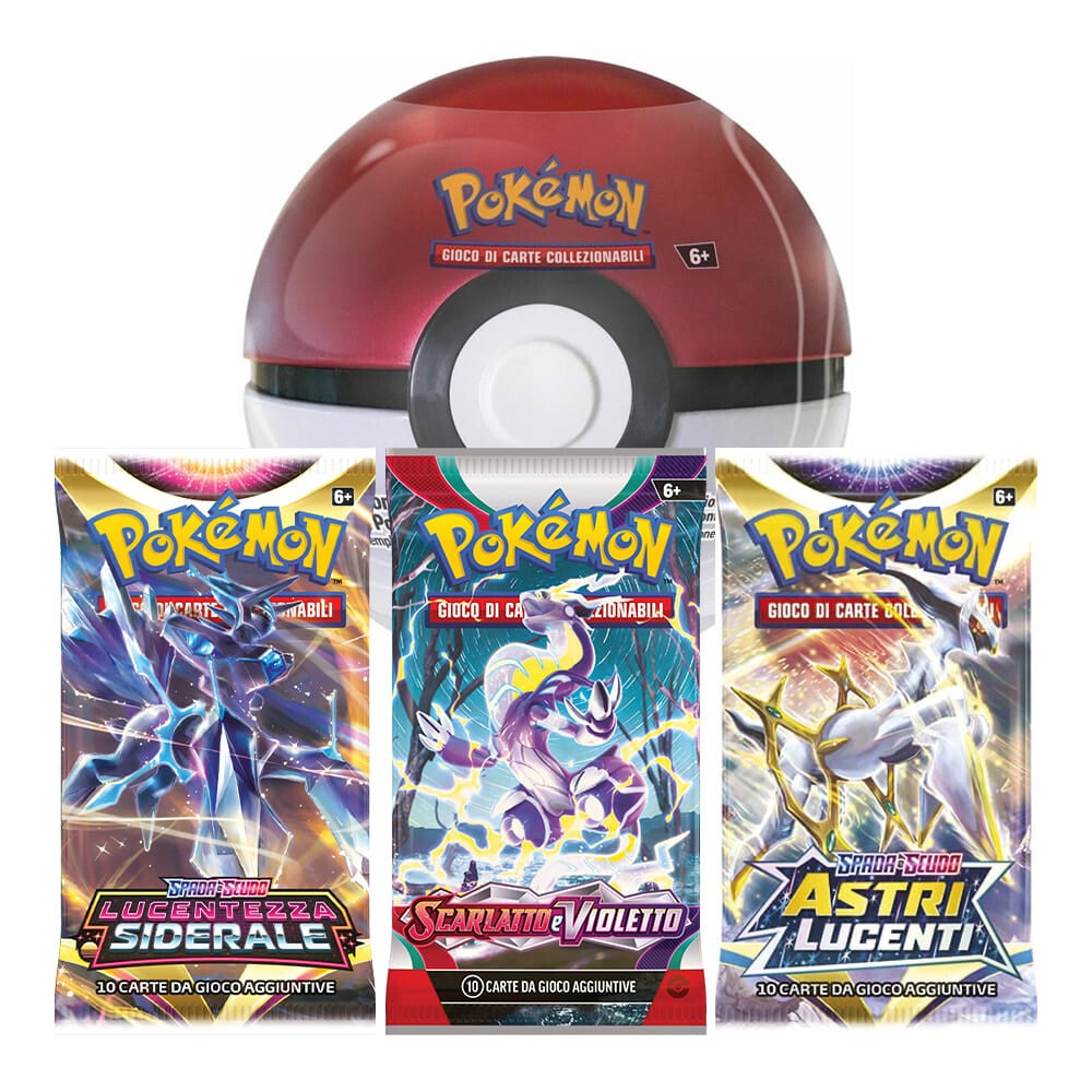 Pokemon Poké Ball Tin assortite versione Italiano 1 Pezzo Casuale