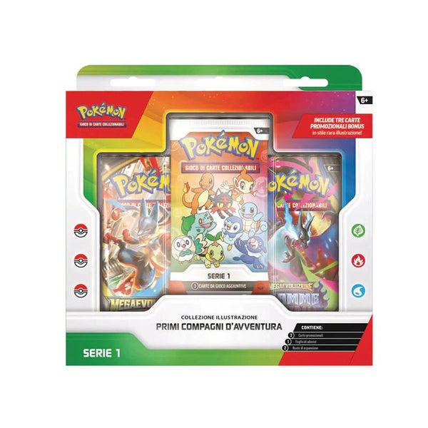 Pokémon Collezione Illustrazione Primi Compagni di d'Avventura ITA - Serie 1