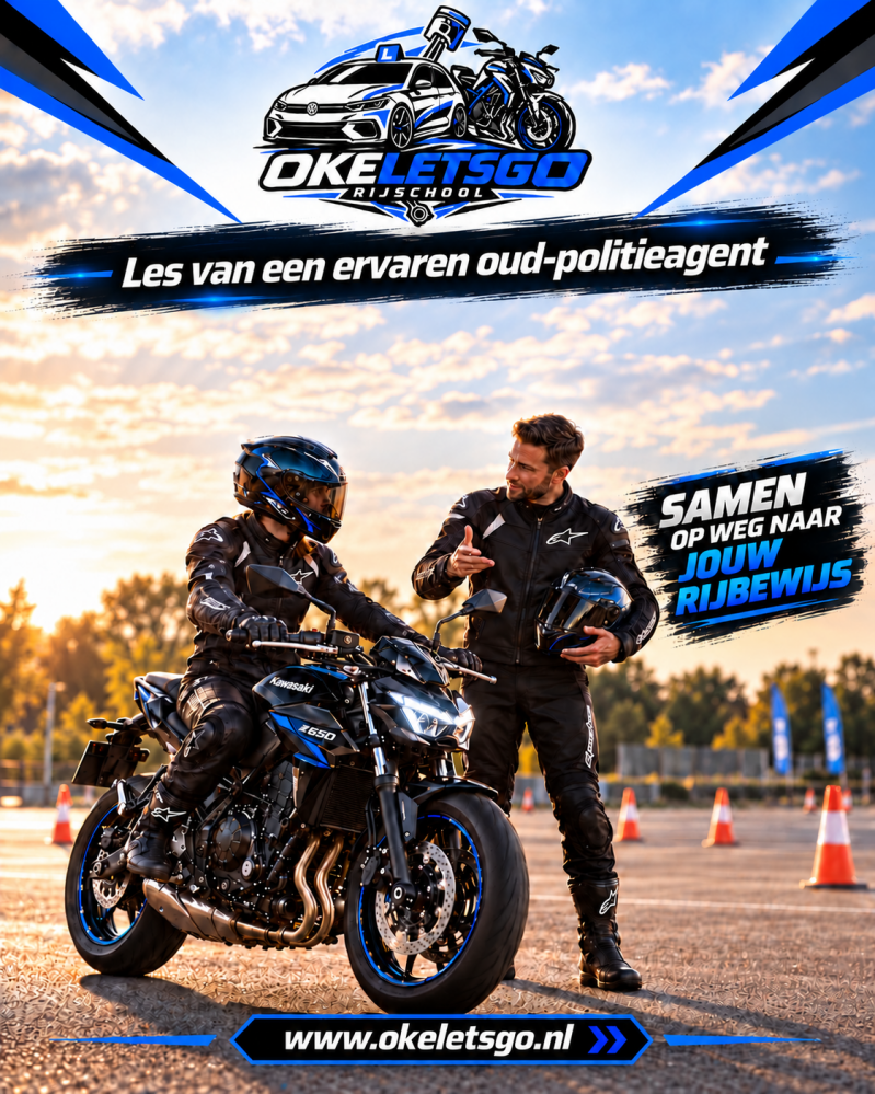 Motorrijles van een oud politieagent