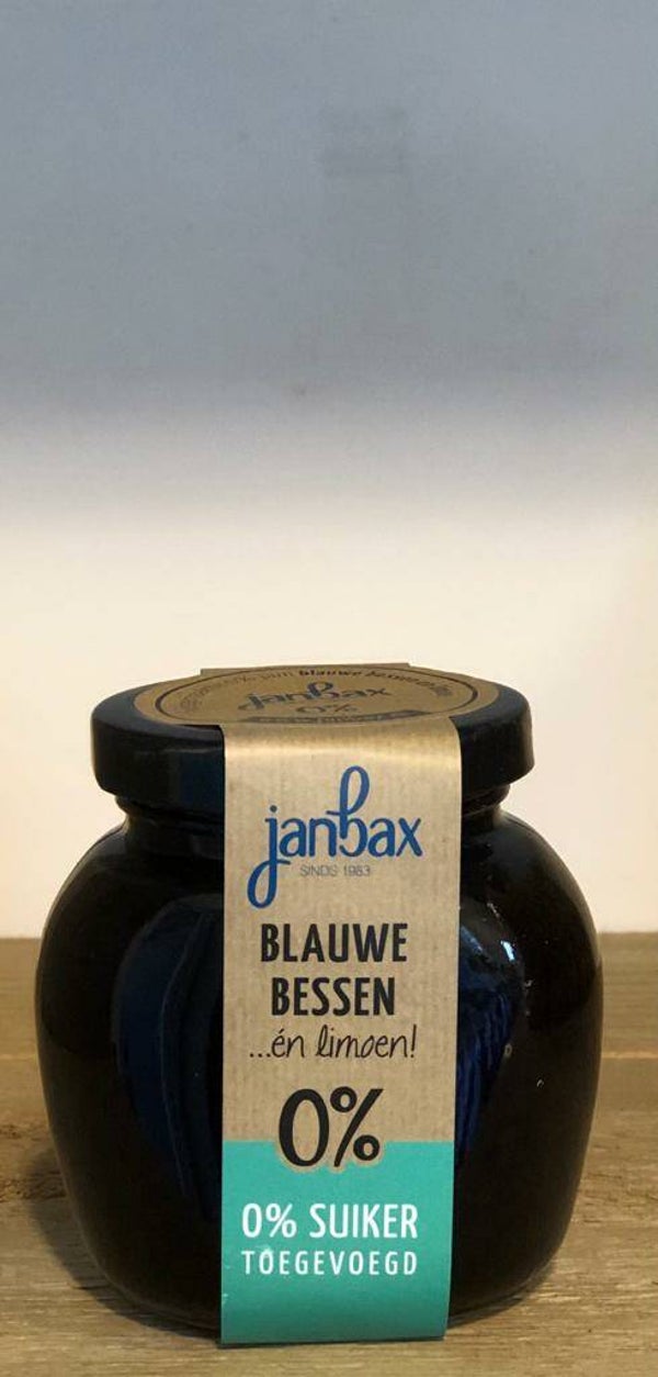 Blauwe bessen jam 0% suiker toegevoegd