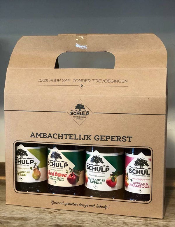 Cadeauverpakking 4 sapjes