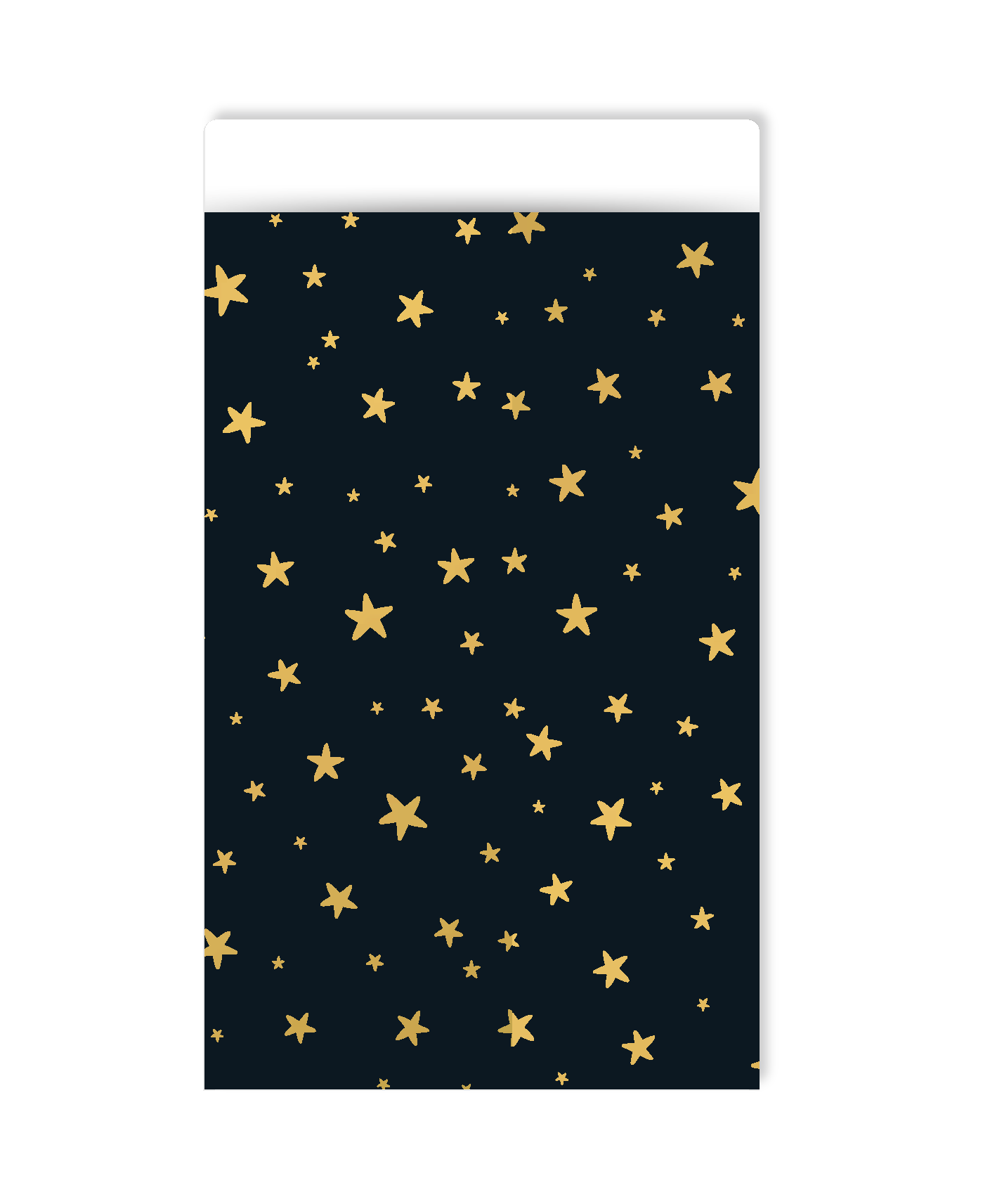 Cadeauzakjes - Little stars black/gold 5 stuks