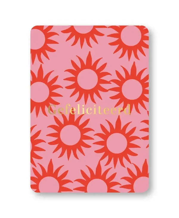 Wenskaarten - Gefeliciteerd + goudfolie