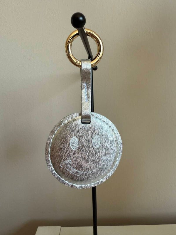 Sleutelhanger - Smiley Silver