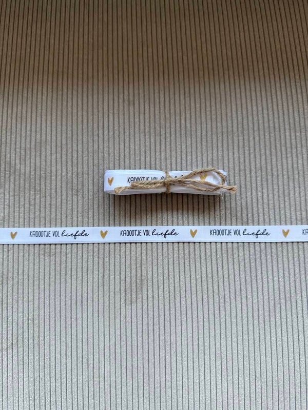 Lint - Kadootje vol liefde wit 5 meter