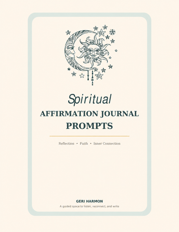 Spiritual Affirmation Journal Prompts