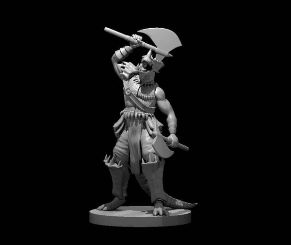 Dragonborn Barbarian with two axes