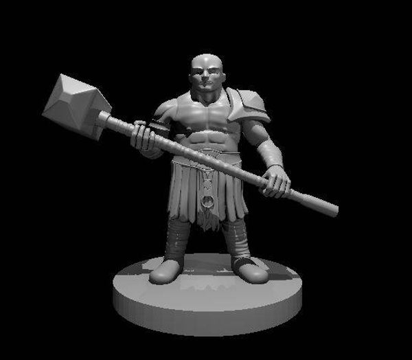 Dwarf Barbarian with a Maul and no beard