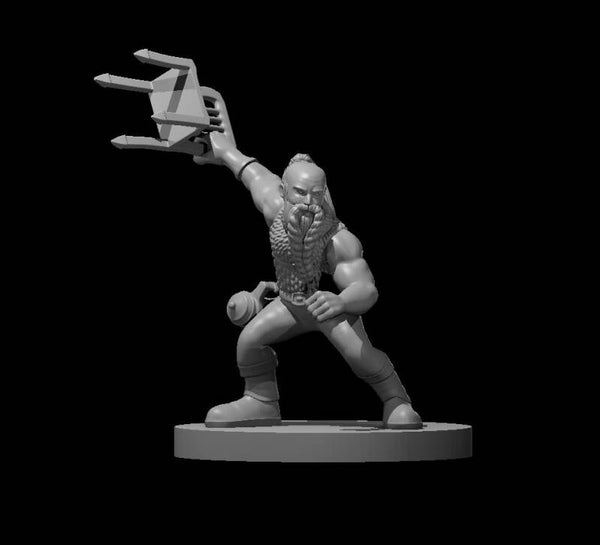 Dwarf Male Fighter Improvised Weapon