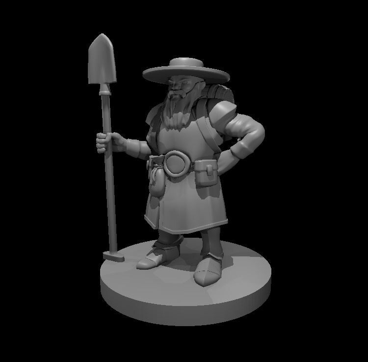 Dwarf Male Grave Cleric
