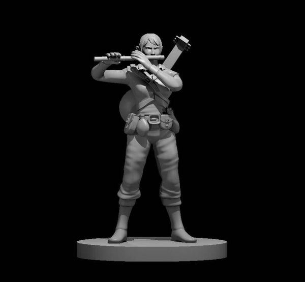 Elf Male Bard with Flute