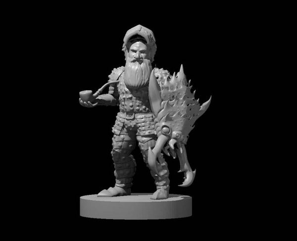 Gnome Male Artificer in Ankheg armor