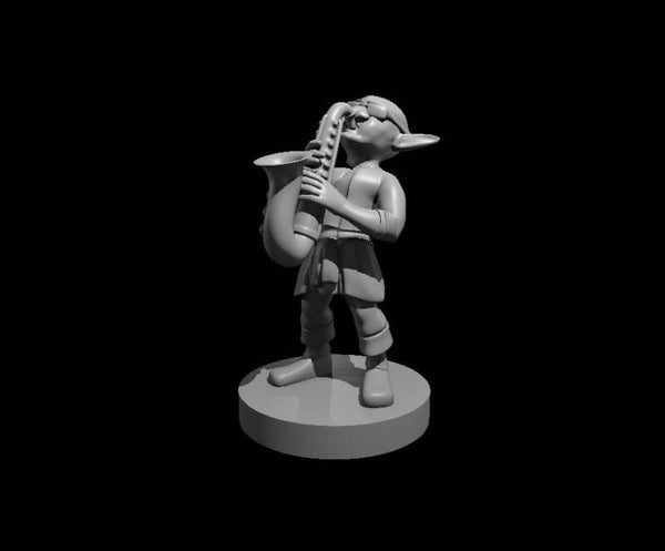 Goblin Male Bard with Sax