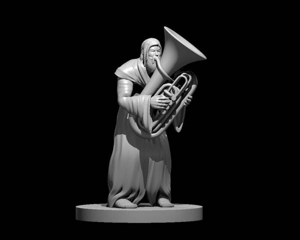 Human Male Bard with Tuba