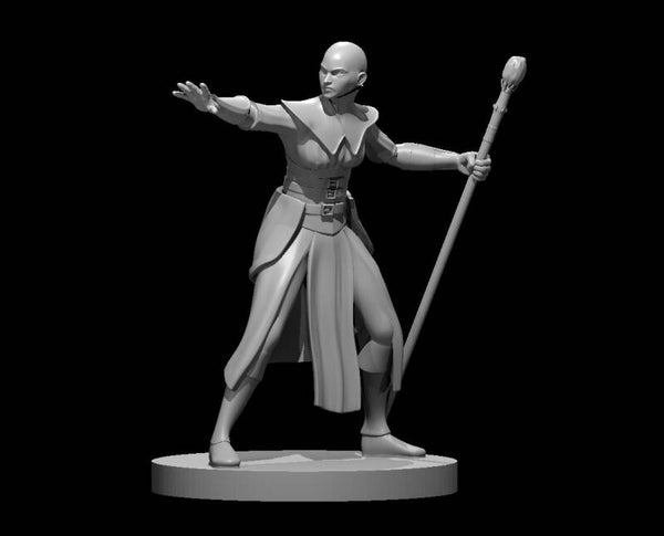 Human Female Wizard 2 bald