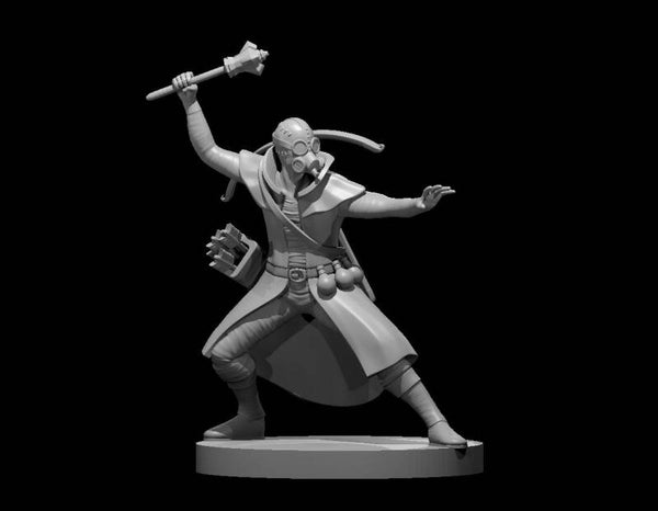 Human Male Artificer Alchemist with gasmask