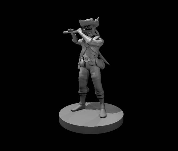 Human Male Bard with Flute