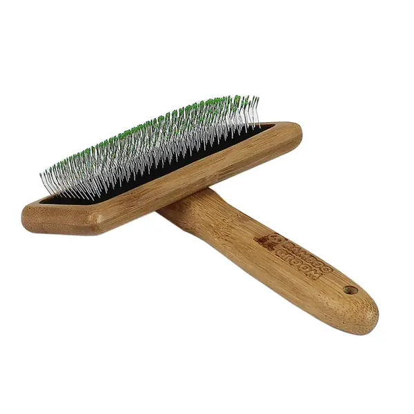 Bamboo Groom Soft Slicker Brush Large