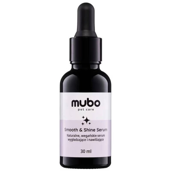 Mubo Smooth & Shine Serum 30ml – Natural, Vegan Formula voor de vacht van huisdieren, vermindert pluis en voorkomt gespleten haarpunten