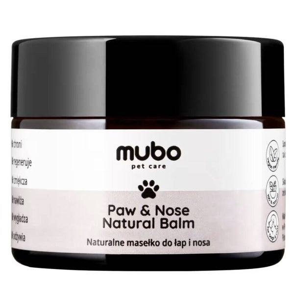 Mubo Paw & Nose Natural Balm 50g - Natuurlijke boter voor de huid van hond en kat