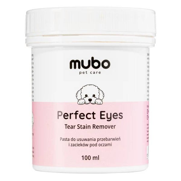 Mubo Perfect Eyes Traanvlekkenverwijderaar - Crème voor het verwijderen van verkleuringen aan de ogen en snuit bij honden en katten