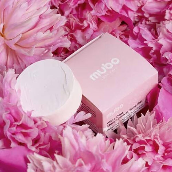 Mubo White Coat Stain Remover Soap Bar 40g - Natuurlijke remedie tegen verkleuring van de vacht van honden en katten