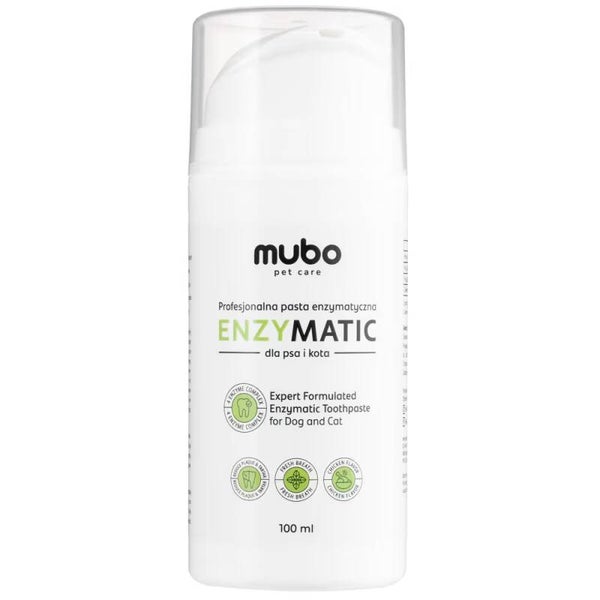 Mubo EnzyMatic Tandpasta 100ml – Professionele Verzorging voor Honden en Katten, met Pluimveesmaak