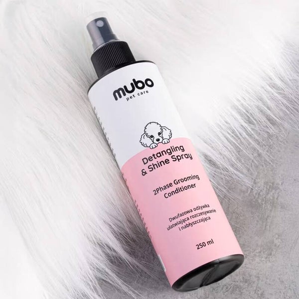 Mubo Detangling & Shine Spray 250ml - Tweefasenconditioner voor honden en katten