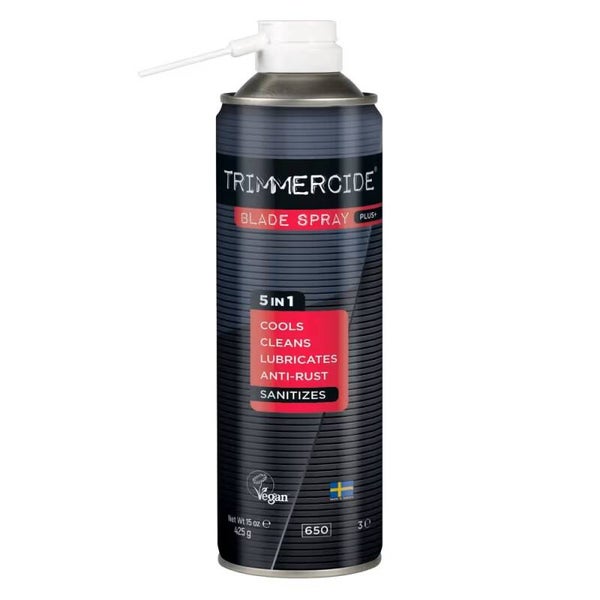 Trimmercide Blade Spray Plus+ 5in1 425g - preparaat voor het onderhouden, reinigen en desinfecteren van scheerkoppen, in een sprayvorm