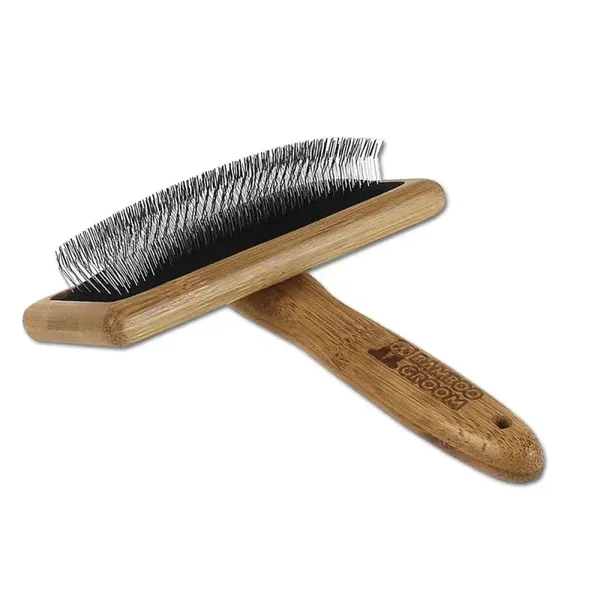 Bamboo Groom Slicker Brush Large