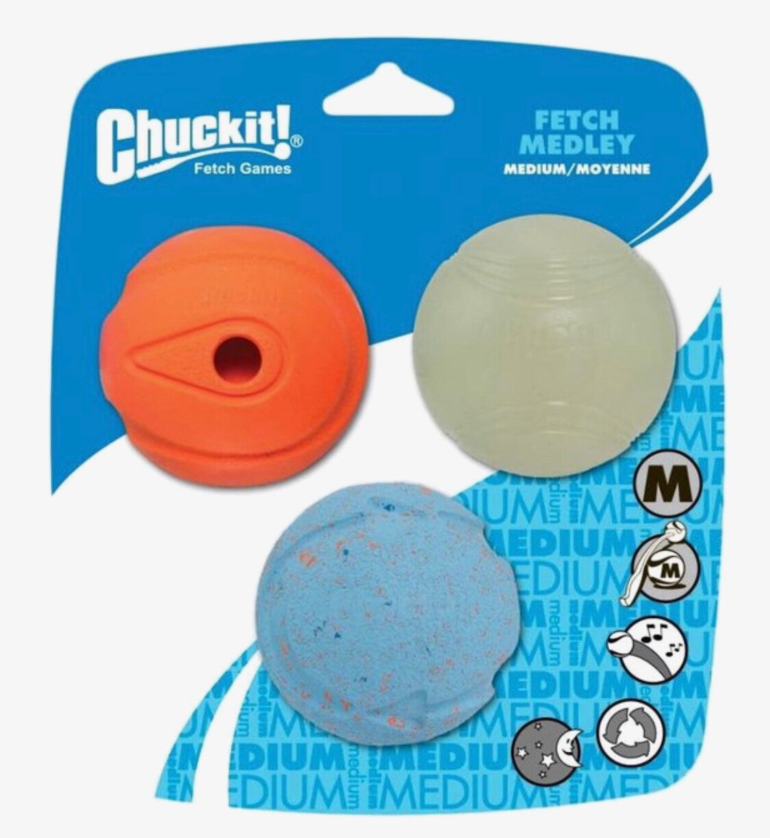 Chuckit!®  Fetch Medley 3-Pack, maat M