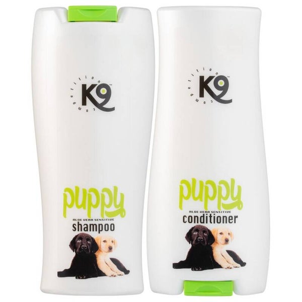 K9 Puppy Aloë Vera Set - een set delicate cosmetica voor puppy's, shampoo en conditioner met aloë