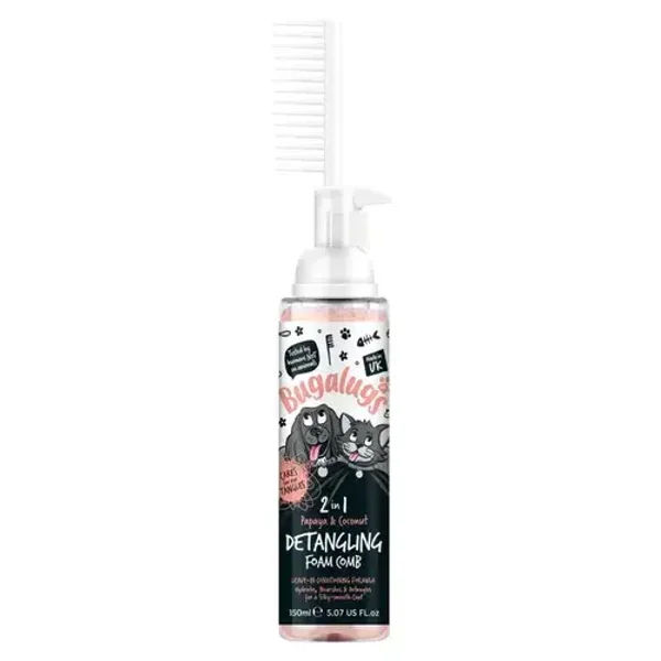 ** Bugalugs 2in1 Detangling Foam Comb Papaya & Coconut 150ml