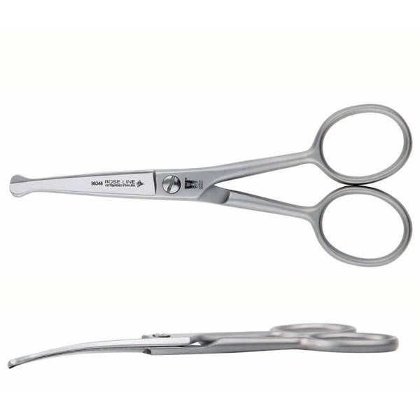 Witte Rose Line 4.5" - gebogen schaar met afgeronde punten