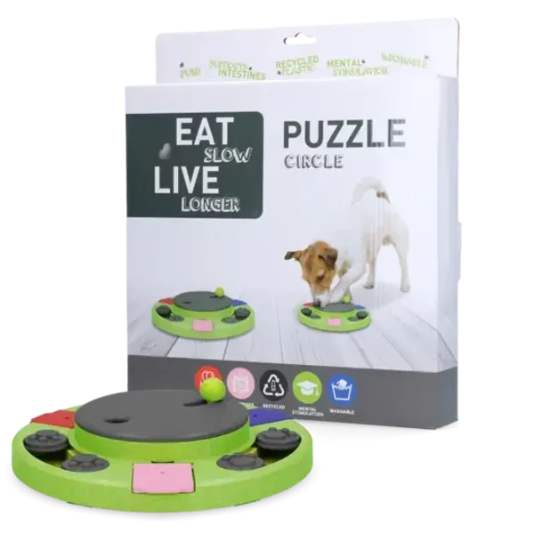 Eat Slow Live Longer Puzzle Circle