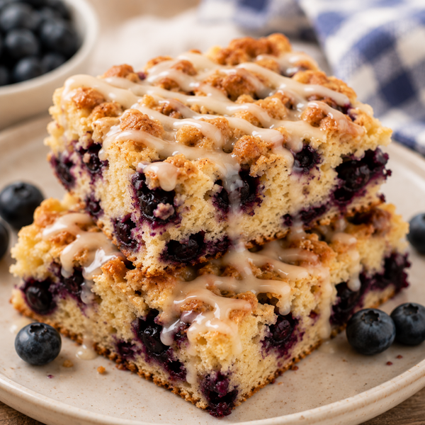 Lemon Blueberry Pancake Coffee Cake
