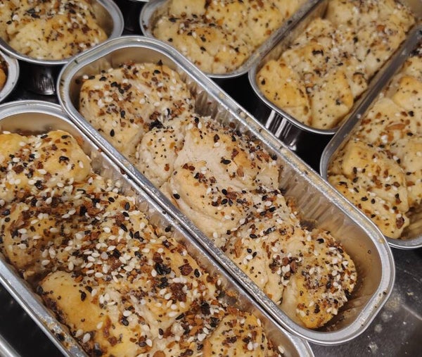 Everything Bagel Pull-Apart Mini Loaf
