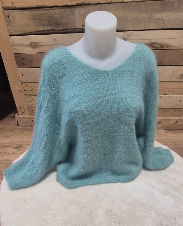 Pull vert menthe